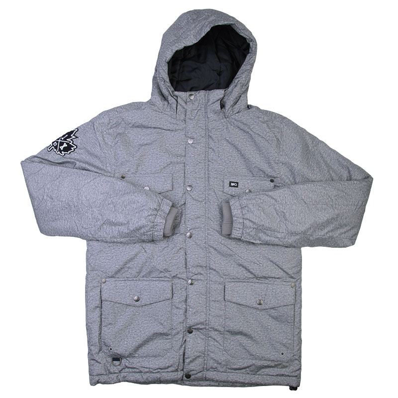 мужская серая куртка K1X Urban Hooded Fullzip 1100-0203/8899 - цена, описание, фото 1